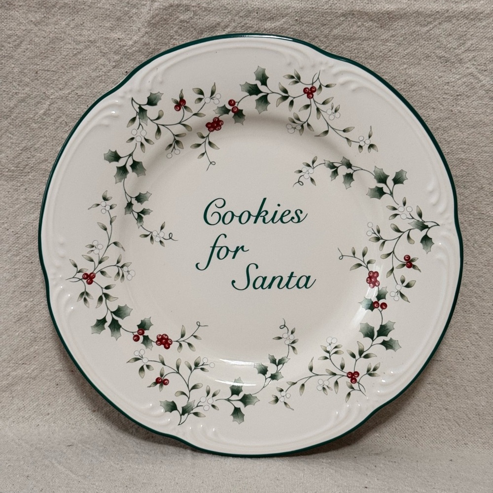 Vintage Pfaltzgraff “Cookies for Santa” Plate
